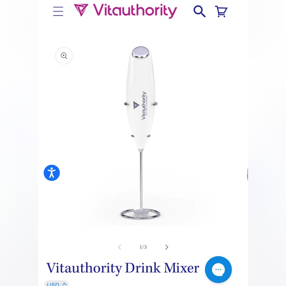 Vitauthority Drink Mixer/ Frother